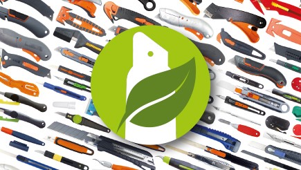 INTEGRATION DE MATIERES RECYCLEE DANS NOS COUTEAUX DE SECURITE